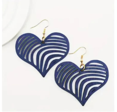 With A Blind Heart Earrings__Blue