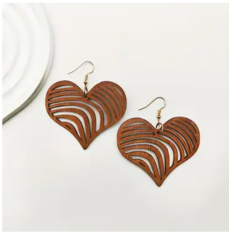 With A Blind Heart Earrings__Brown
