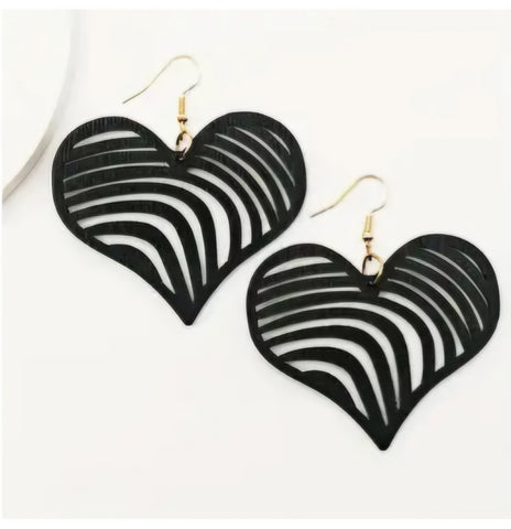 With A Blind Heart Earrings__Black