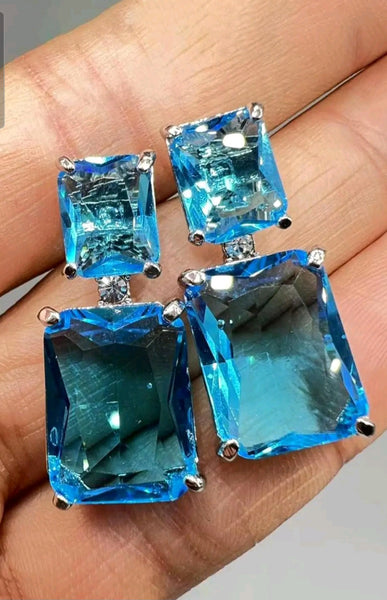 I Only Have Eyes For BLUE Earrings__Blue