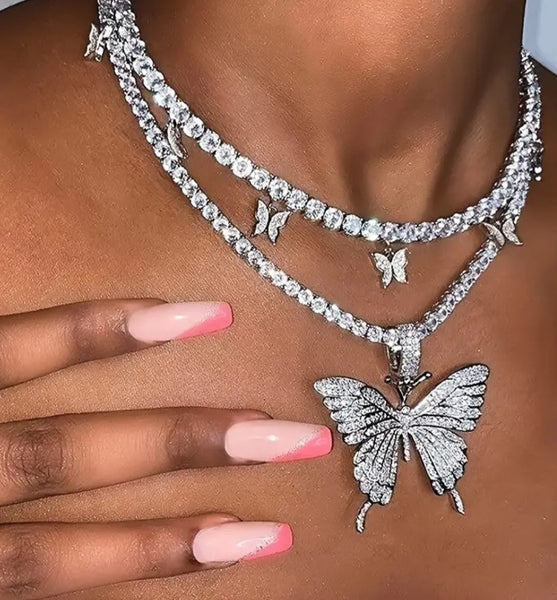 The Butterfly Effect Necklace__White