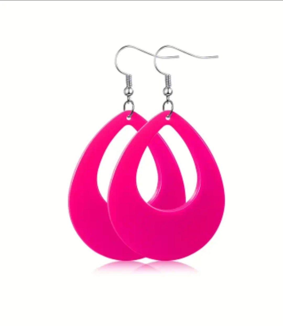 Holding Back My TEARDROPS Earrings__Pink