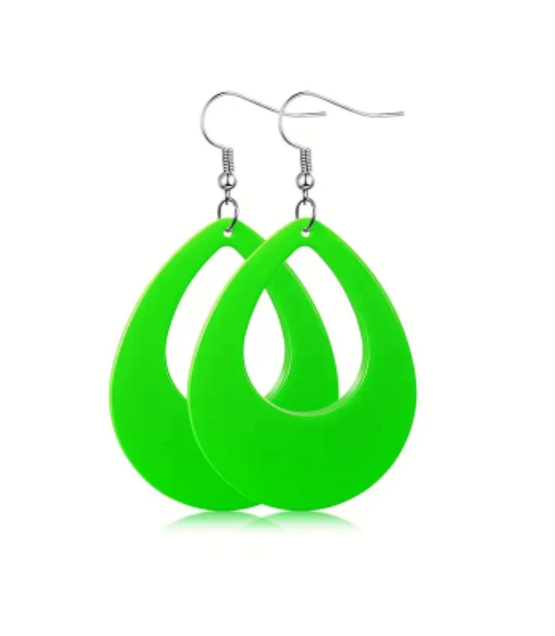 Holding Back My TEARDROPS Earrings__Green