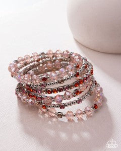 Sizzling Stack Bracelet__Pink__Multi