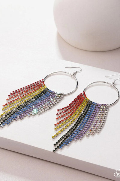 Streamlined Shimmer Earrings__Multi