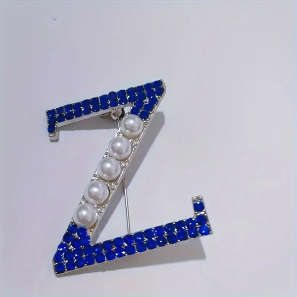 Do You "Z" What I See Brooch Accessories__Blue