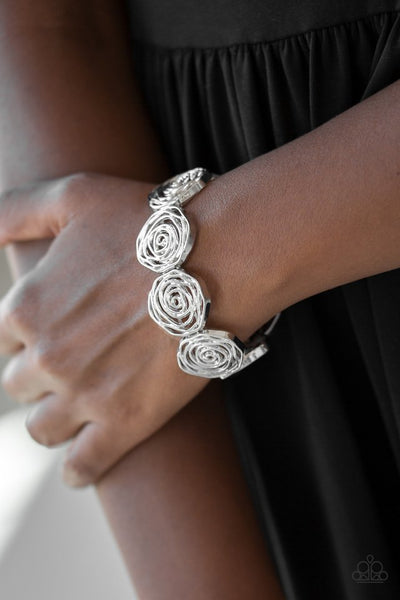 Beat Around The ROSEBUSH Bracelet__Silver
