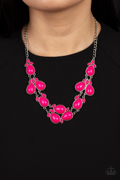 Botanical Banquet Necklace__Pink