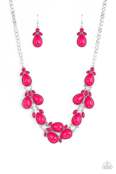 Botanical Banquet Necklace__Pink