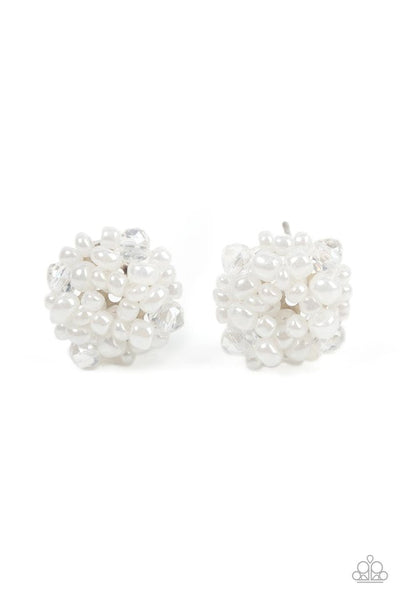 Bunches of Bubbly Earrings__White