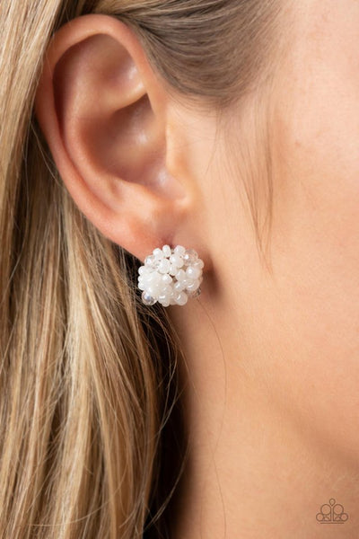 Bunches of Bubbly Earrings__White