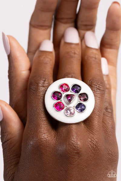 Captivating Centerpiece Ring__Pink