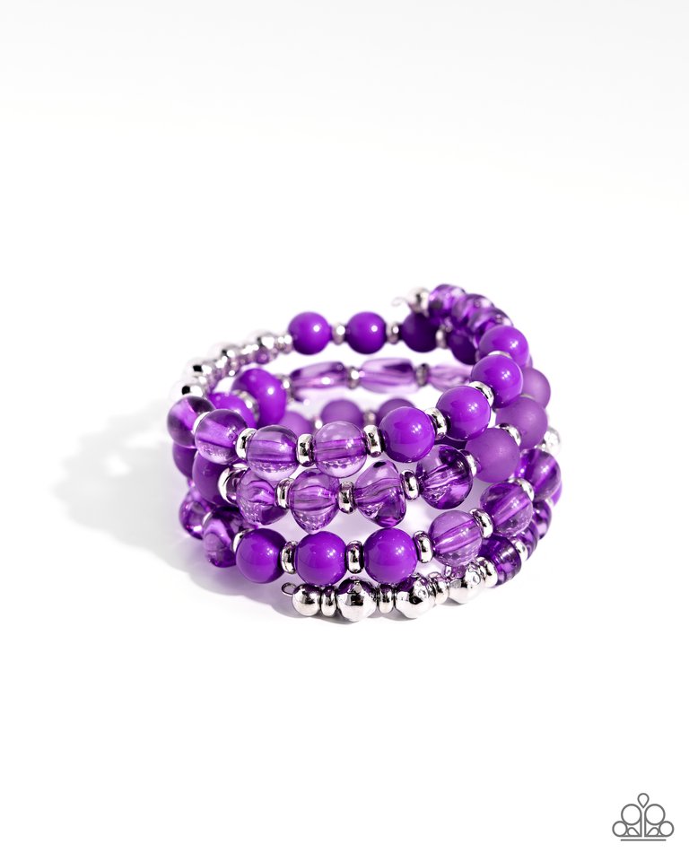 Colorful Charade Bracelet__Purple