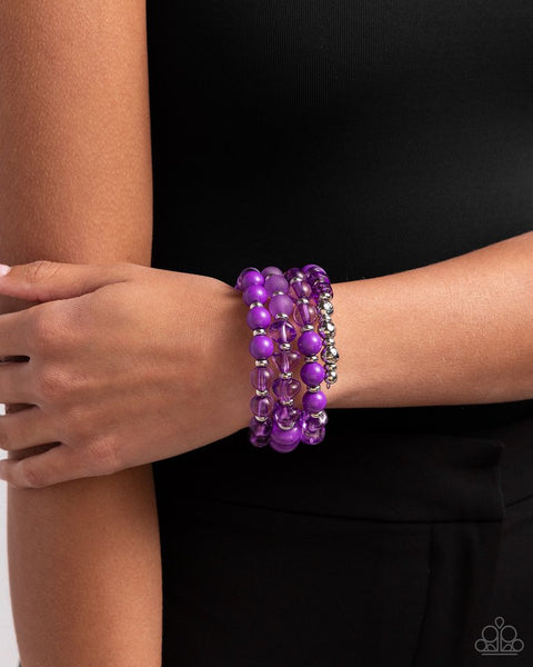 Colorful Charade Bracelet__Purple