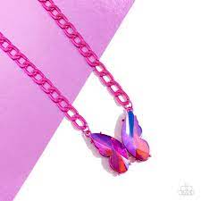 Fascinating Flyer Necklace__Pink