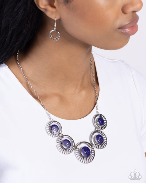 Elliptical Effervescence Earrings__Purple