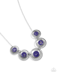 Elliptical Effervescence Earrings__Purple