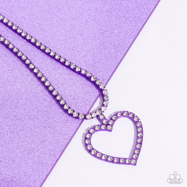 Flirting Fancy Necklace__Purple