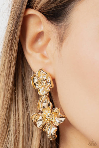 Gilded Grace Earrings__Gold