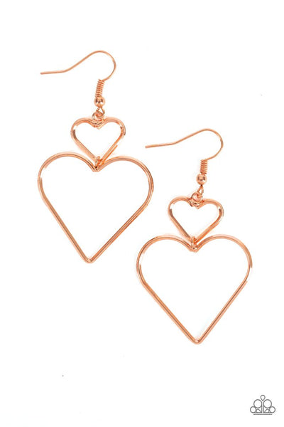Heartbeat Harmony Earrings__Copper