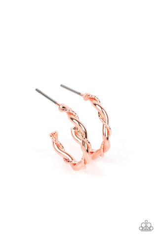 Irresistibly Intertwined Earrings__Copper