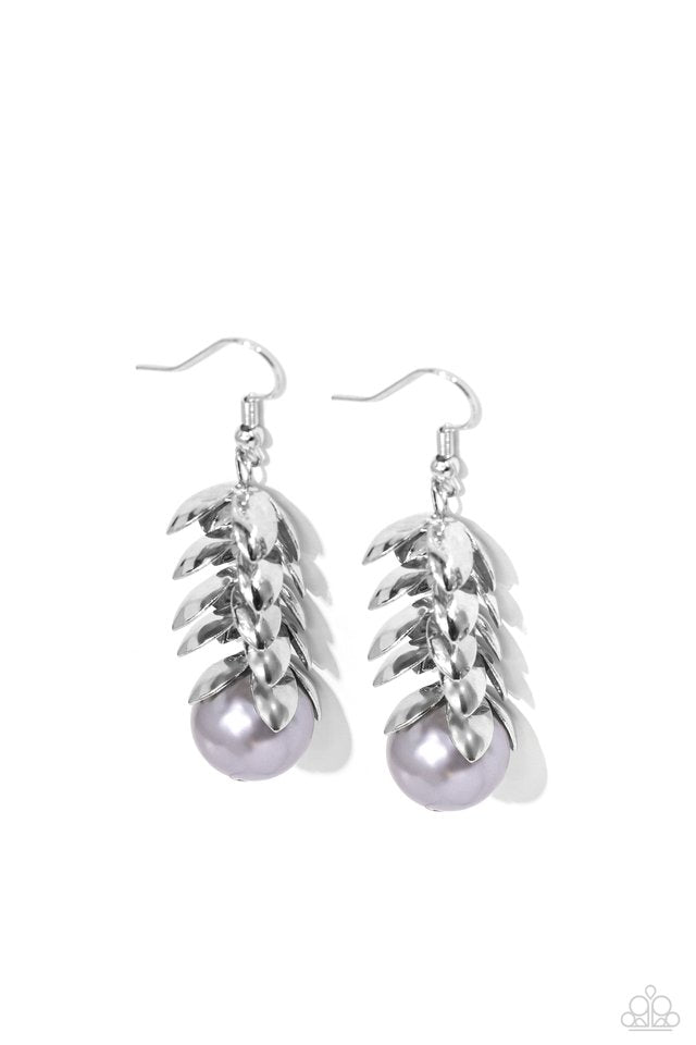 Ocean FROND Property Earrings__Silver