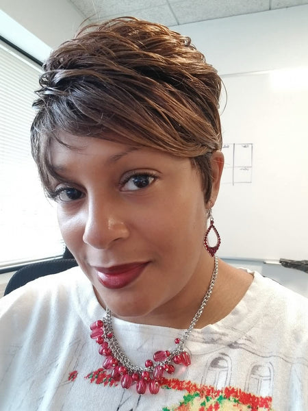 Finest First Lady Earrings__Red