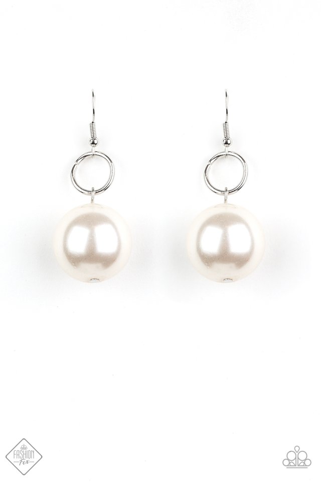 Wall Street Welcome Party Earrings__White
