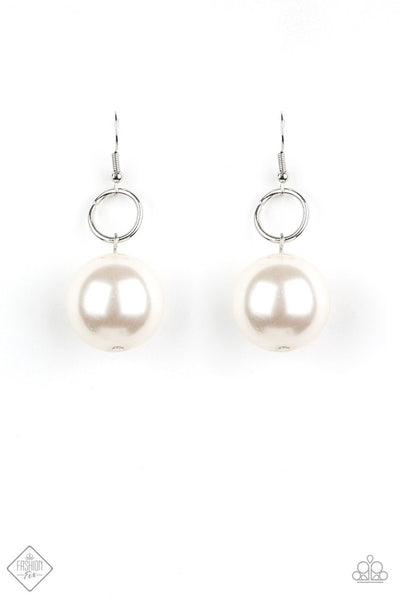 Wall Street Welcome Party Earrings__White