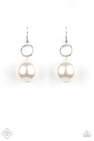 Wall Street Welcome Party Earrings__White