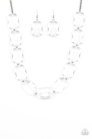 The ICE President Necklace__White