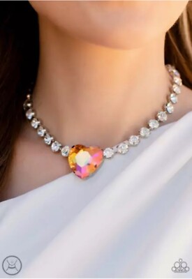 Heart in My Throat Necklace__Orange