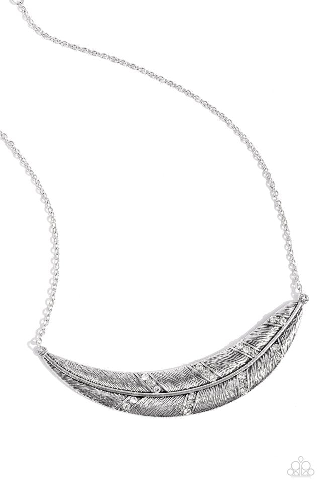 Say You QUILL Necklace__White