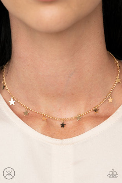 Starry Skies Necklace Choker__Gold