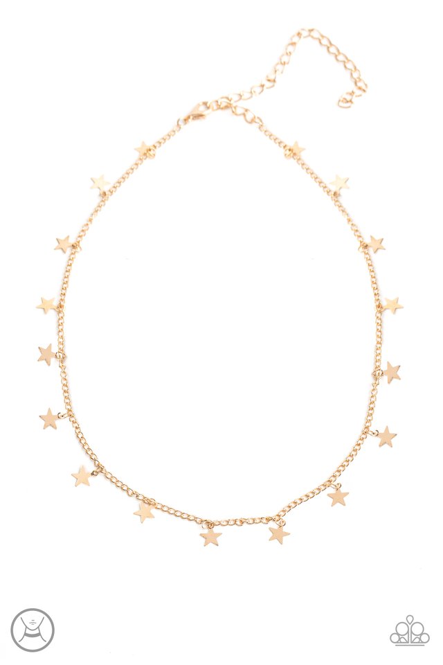 Starry Skies Necklace Choker__Gold