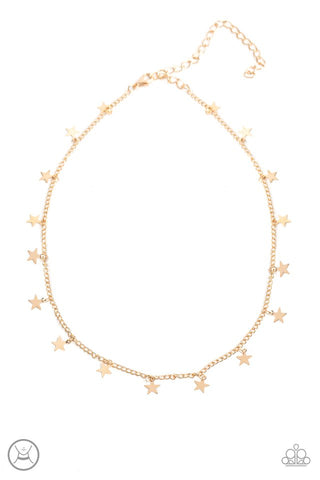Starry Skies Necklace Choker__Gold