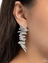 Scattered Surety Earrings__White