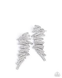 Scattered Surety Earrings__White