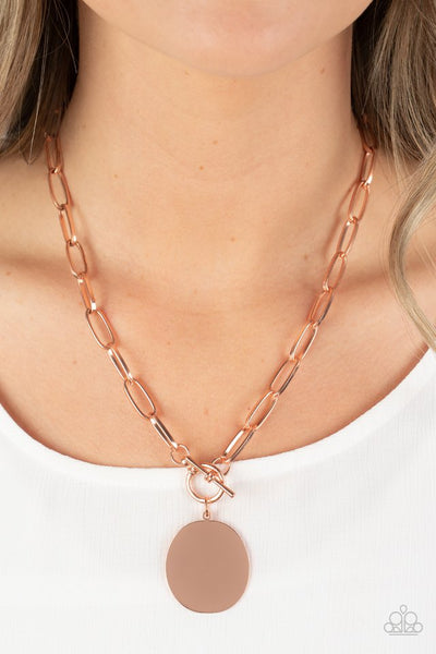 Tag Out Necklace__Copper