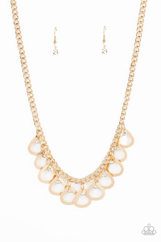 TEAR-rifically Twinkling Necklace__Gold