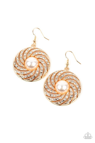 Vintage Vortex Earrings__Gold