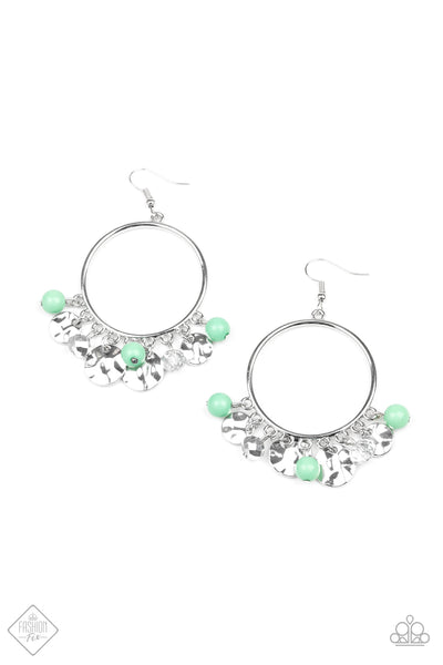 Chroma Chimes Earrings__Green