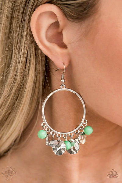 Chroma Chimes Earrings__Green