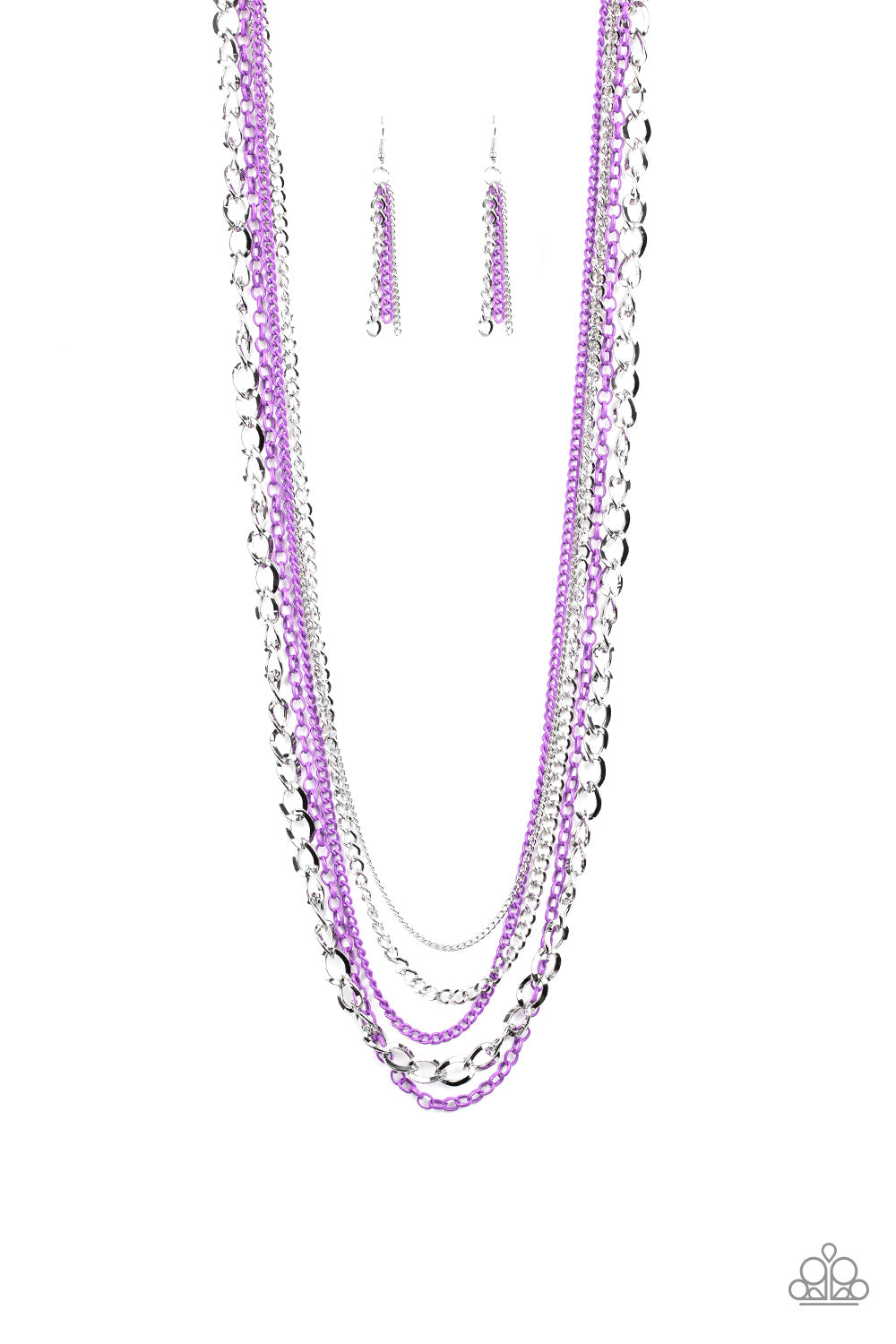 Industrial Vibrance Necklace__Purple