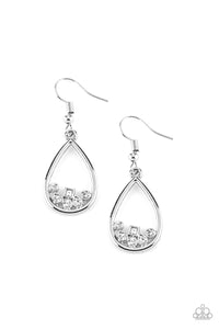 Raindrop Radiance Earrings__White