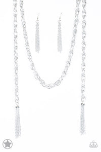 SCARFed For Attention Necklace__Blockbuster__Silver
