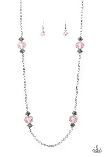 Season Of Sparkle Necklace__Pink
