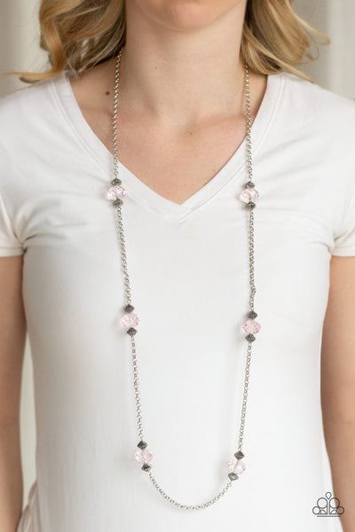 Season Of Sparkle Necklace__Pink