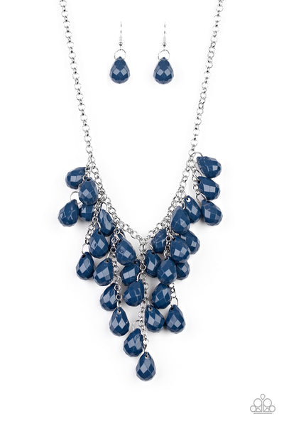 Serenely Scattered Necklace__Blue