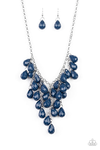 Serenely Scattered Necklace__Blue